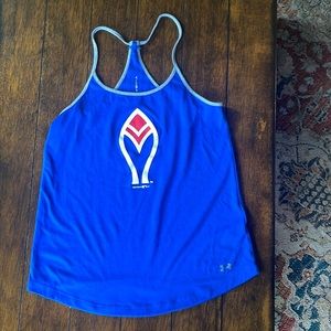 Braves under Armour razorback tank top
